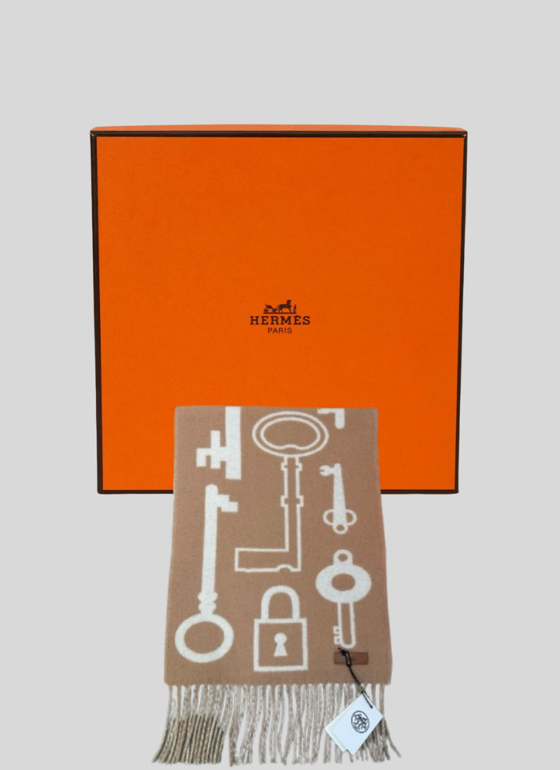 Echarpe H Big logo Beige