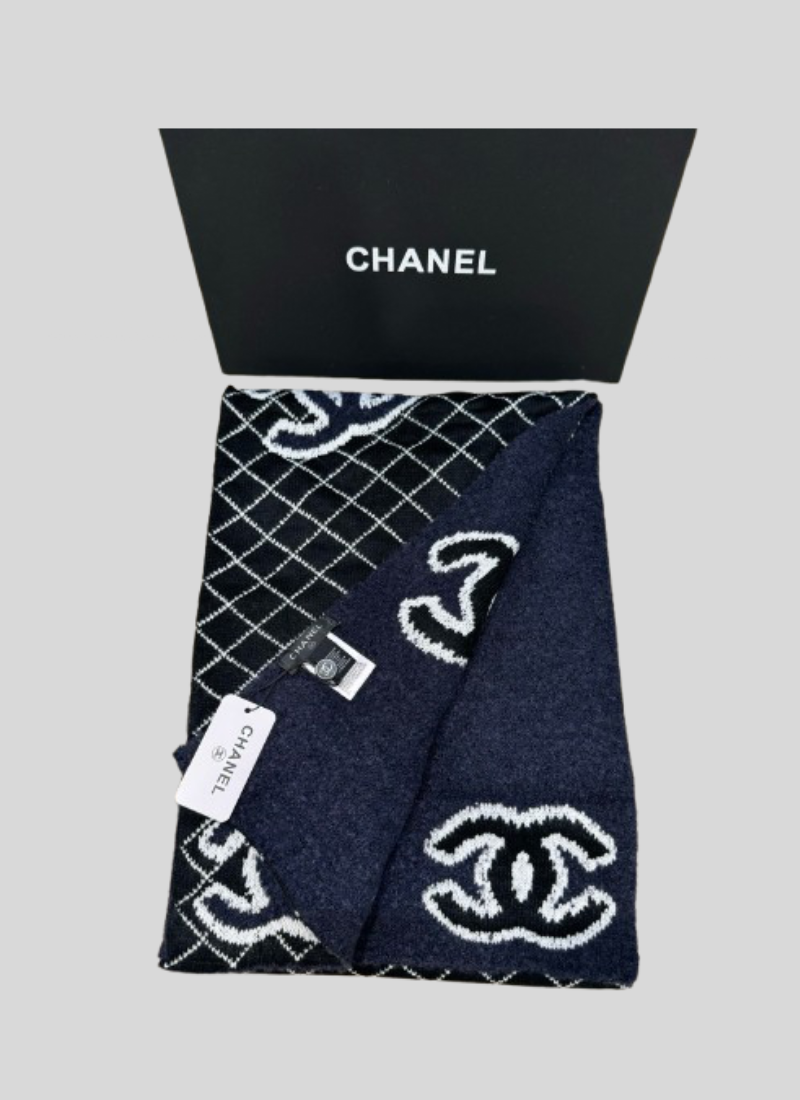 Echarpe Big logo Black/blue