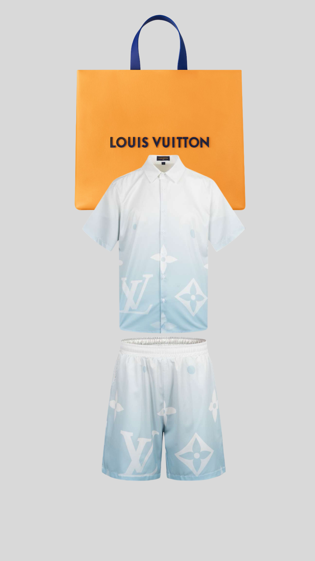 ensemble LV chemise/short en soie