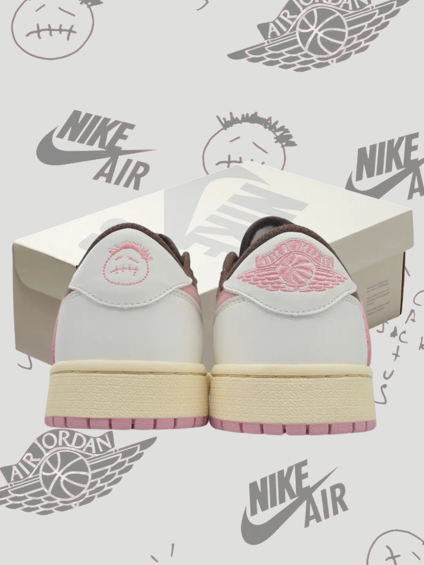 Baskets Dunk Travis Pink/Brown