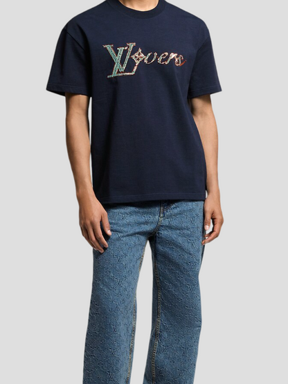 T-shirt lv bleu