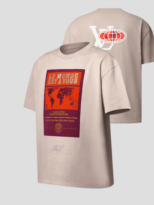 T-shirt lv beige