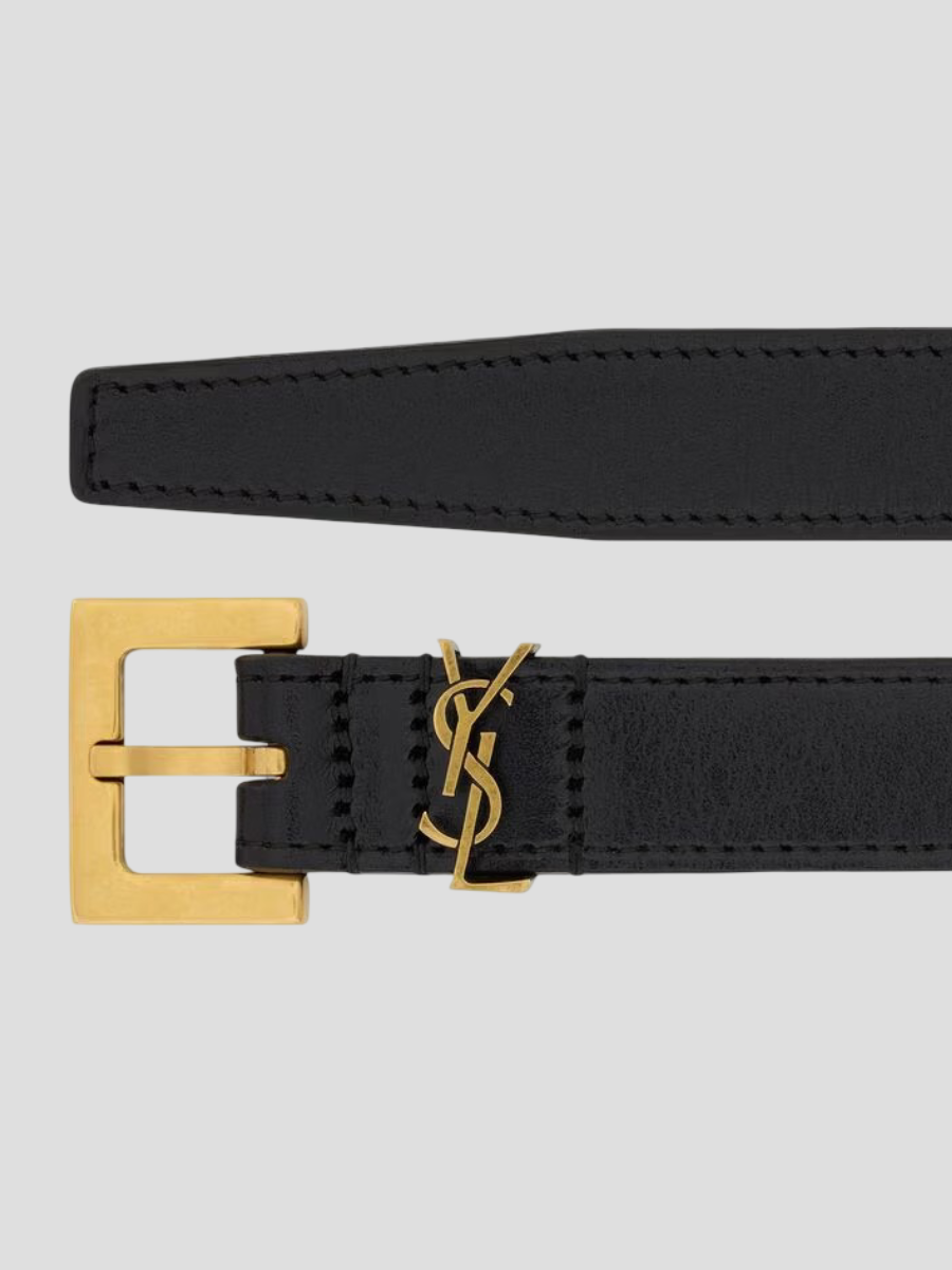 Ceinture YSL Noir Cuir