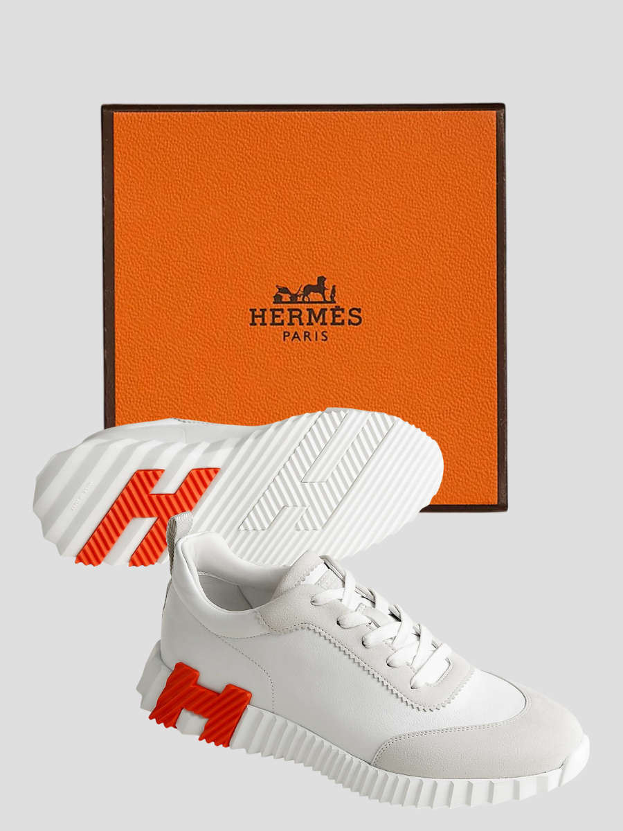 Baskets HRMS Blanc/Orange