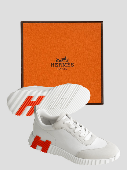 Baskets HRMS Blanc/Orange