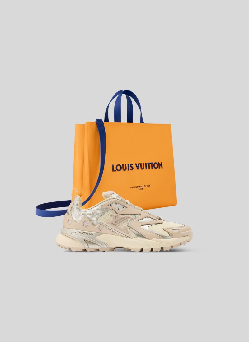 Basket Lv runner tatic Crème