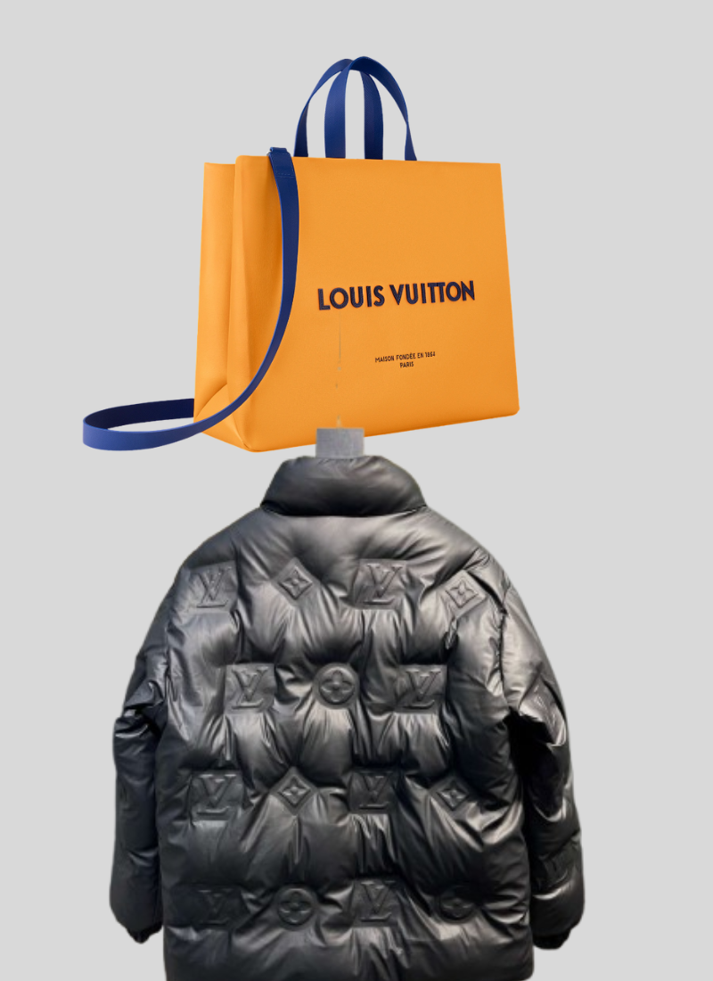 Doudoune LV Big logo Black sans capuche