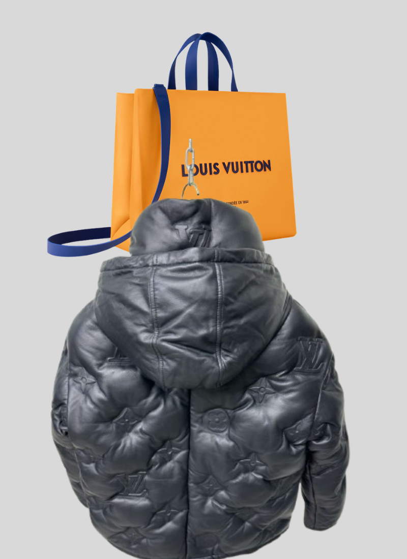 Doudoune LV Big logo avec capuche