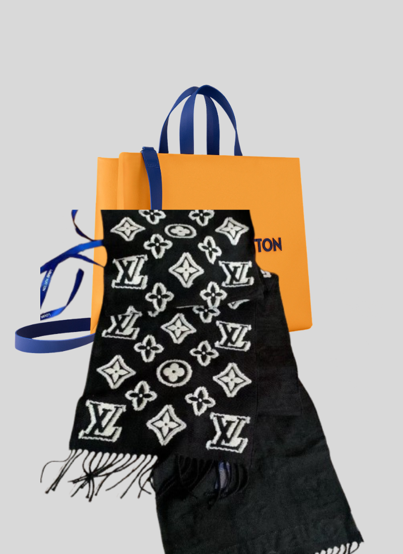 Echarpe Lv Black/White