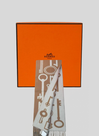 Echarpe H Big logo Beige