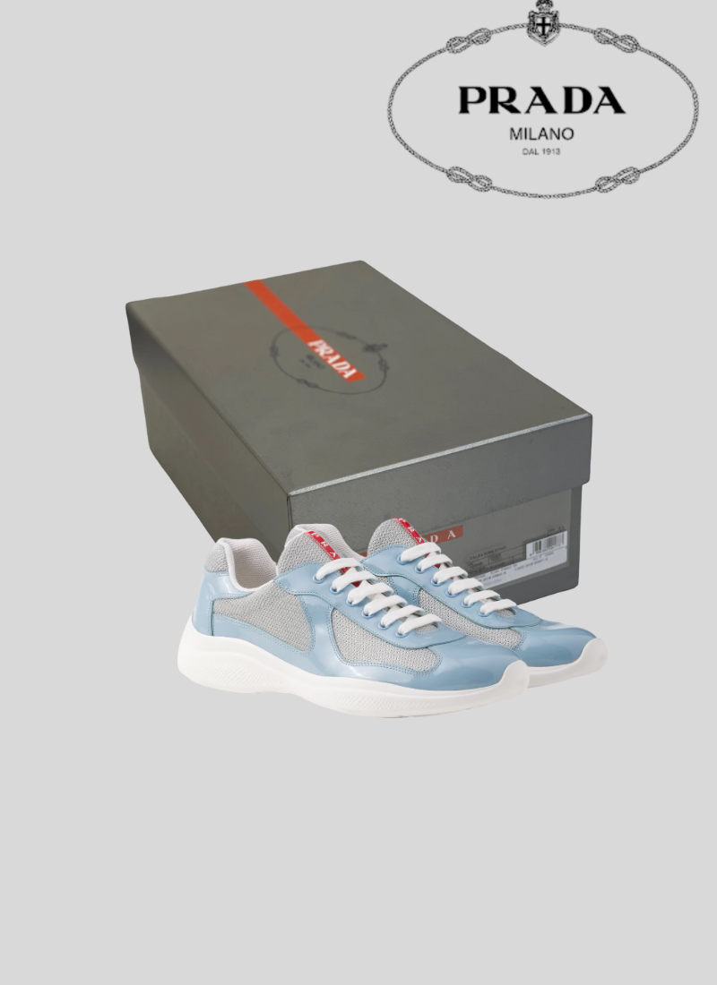 Basket American cup blue&white