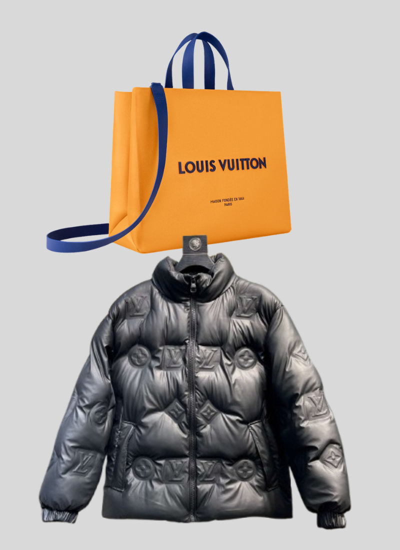 Doudoune LV Big logo Black sans capuche