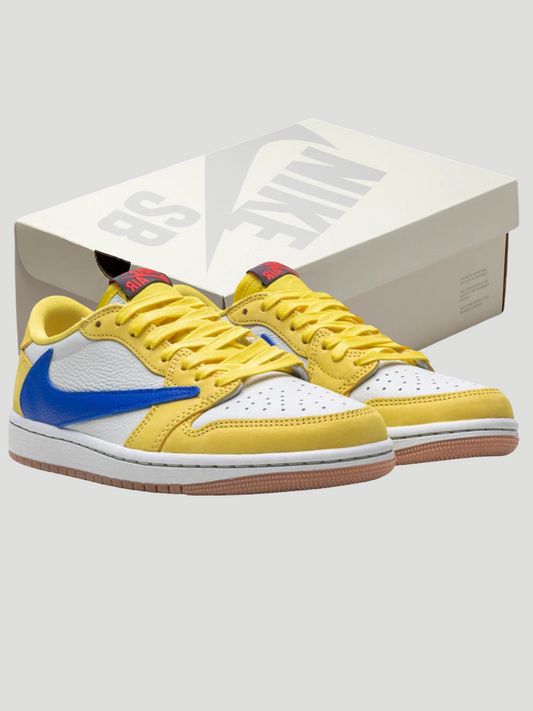 Baskets Dunk Jaune/Bleu