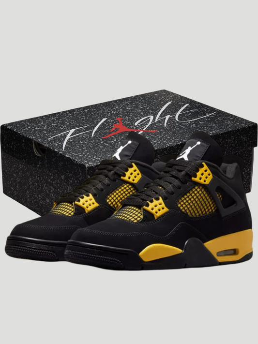 Baskets JD Retro 4 Jaune & Noir