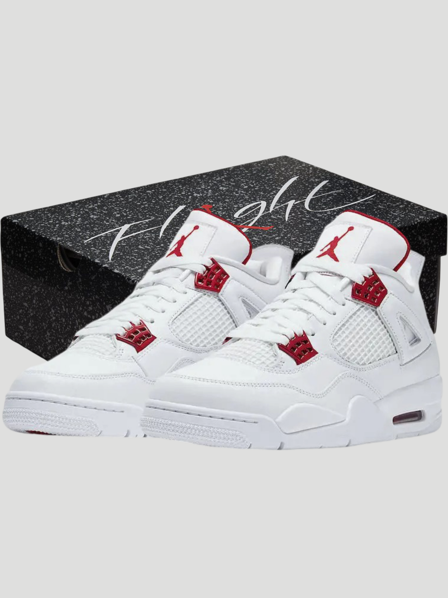 Baskets JD Retro 4 Blanches & Rouges