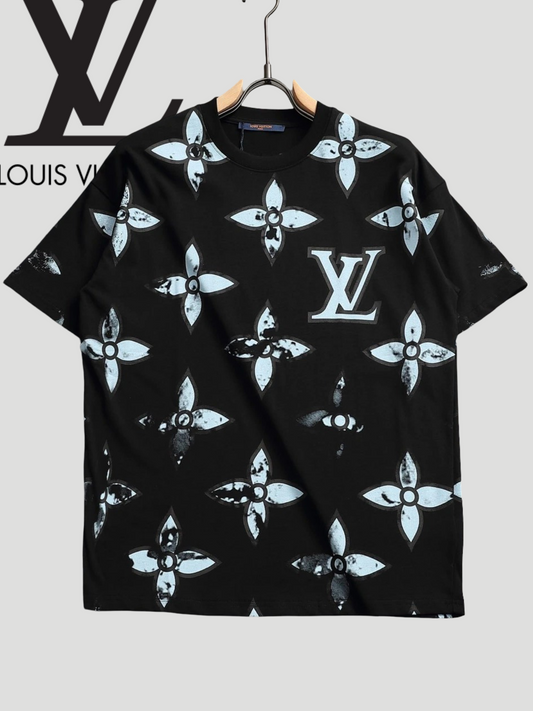T shirt lv noir/bleu