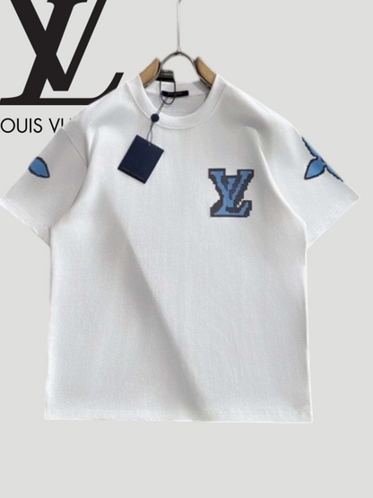 T shirt lv blanc/bleu 2.0