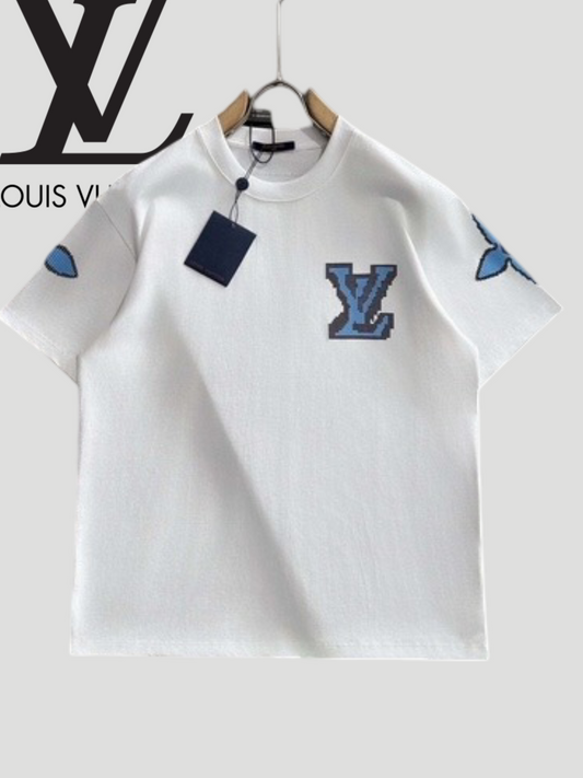 T shirt lv blanc/bleu 2.0