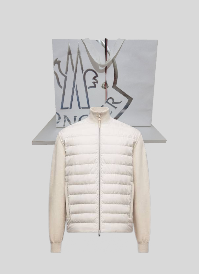 Cardigan Moncler zippé White