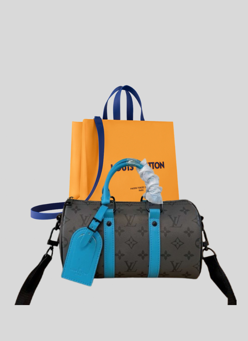 Sacoche LV keepall Grey/Blue