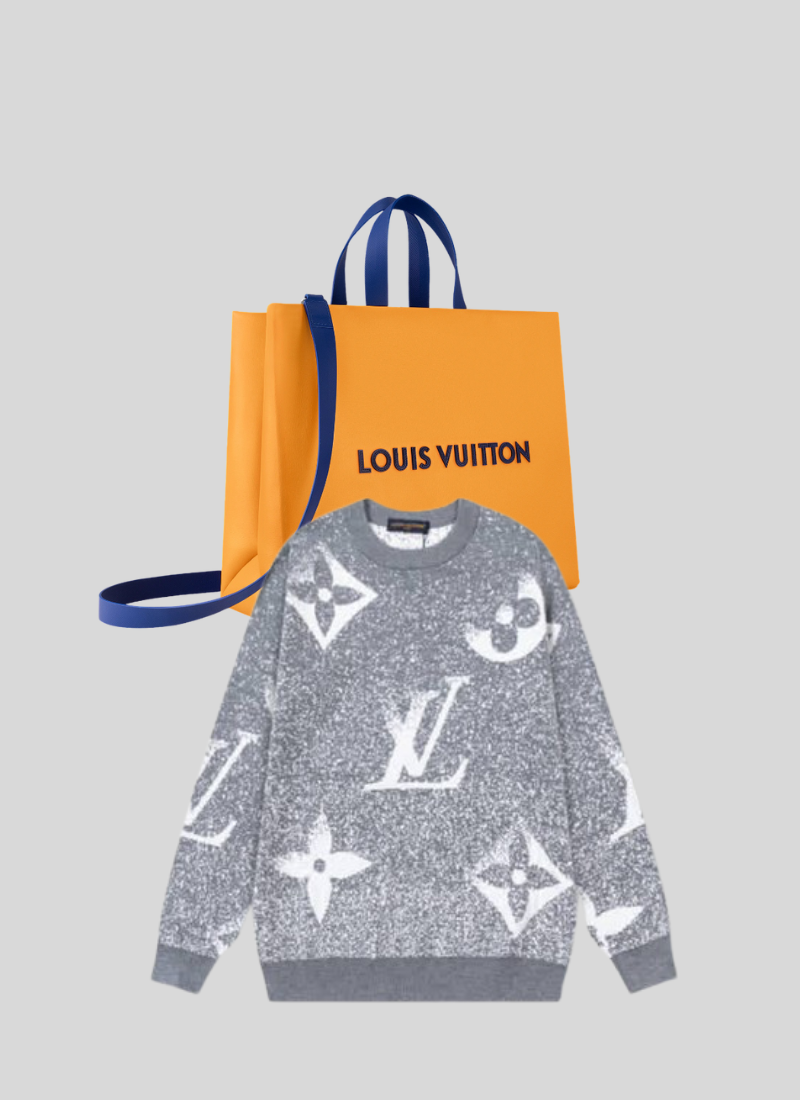 Pull Lv monogramme Grey