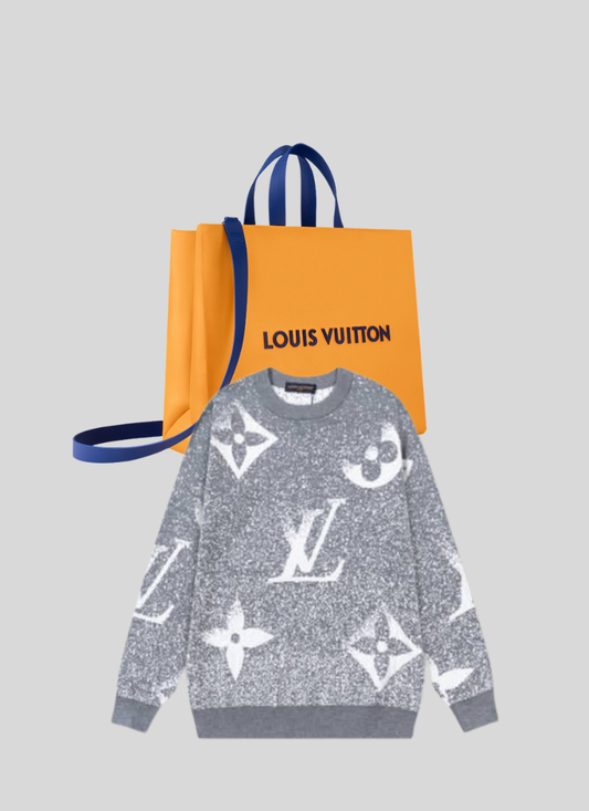 Pull Lv monogramme Grey