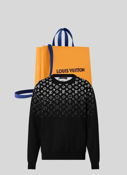 Pull Lv monogramme disappear Black